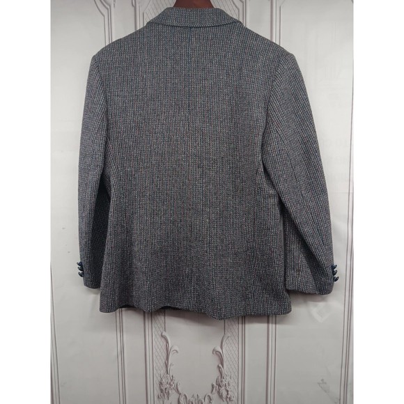 VTG EC Cross County‎ Fashions Womens 100% Pure Wool Blazer SZ 12 Navy Blue Lined - Picture 16 of 16